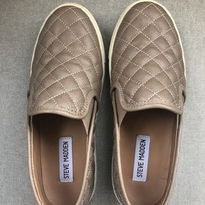 Steve Madden Ecentrcq Grey Gray Slip-On Sneakers